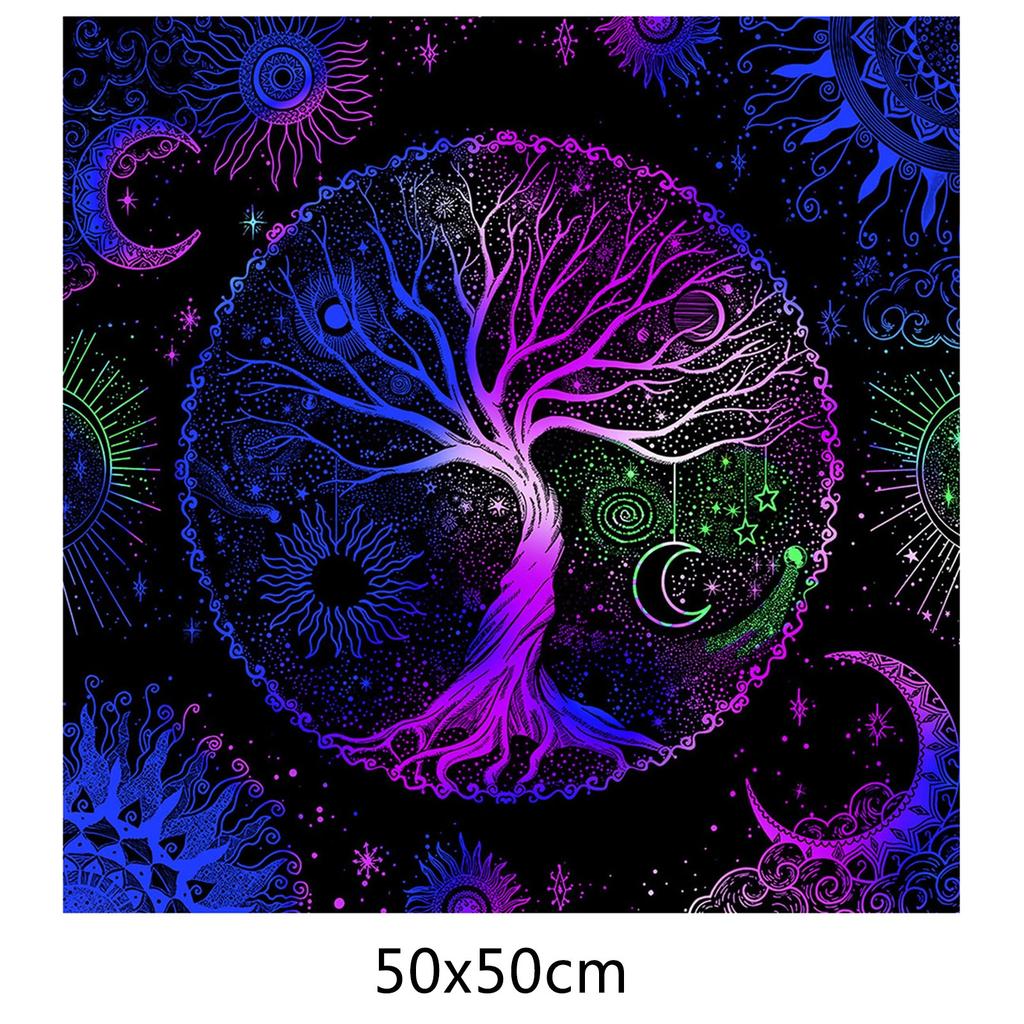 Kwadratowa flanelowa tkanina na ołtarz tarota, podkładka do gier planszowych, podkładka do wróżb astrologicznych, nakrycie stołu, mata na karty, obrus do wróżb
