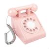 Toy Telephone with Handset Vintage Wooden Phone Classic for Nursery, Daycare