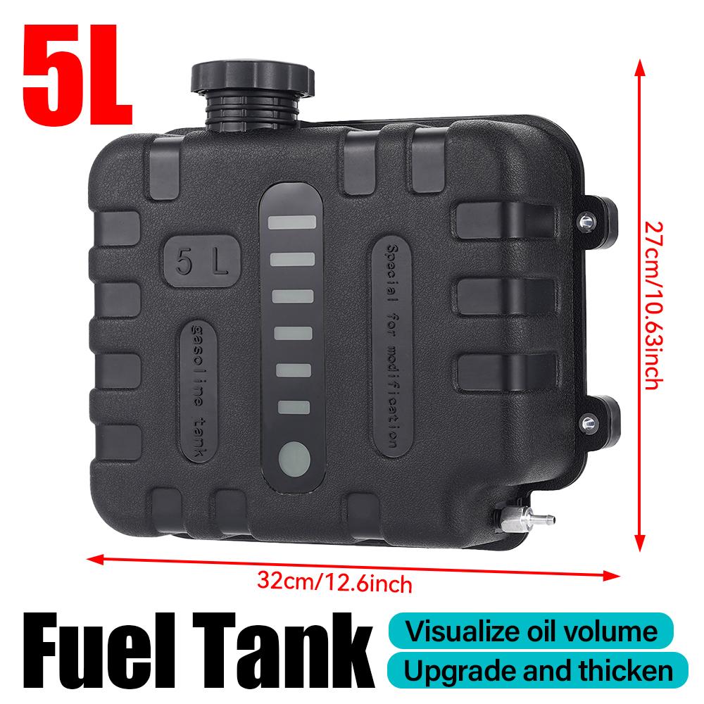 

5L/8L Visual Thickened Fuel Tank Leak-proof Anti-static Engineering Plastic Fuel Level Scale,for RVs/Cars/Boats/Parking Heater