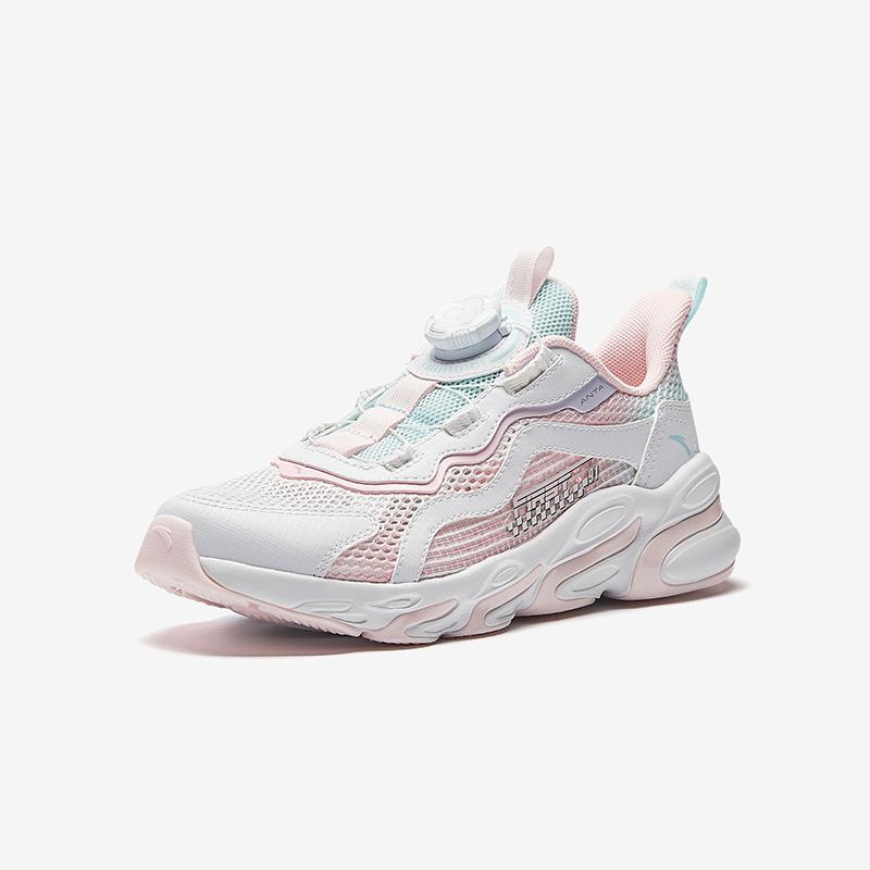 Anta Kids Red Flame Mesh Fabric Lightweight Breathable Running Shoes Men sneakers A22435573H
