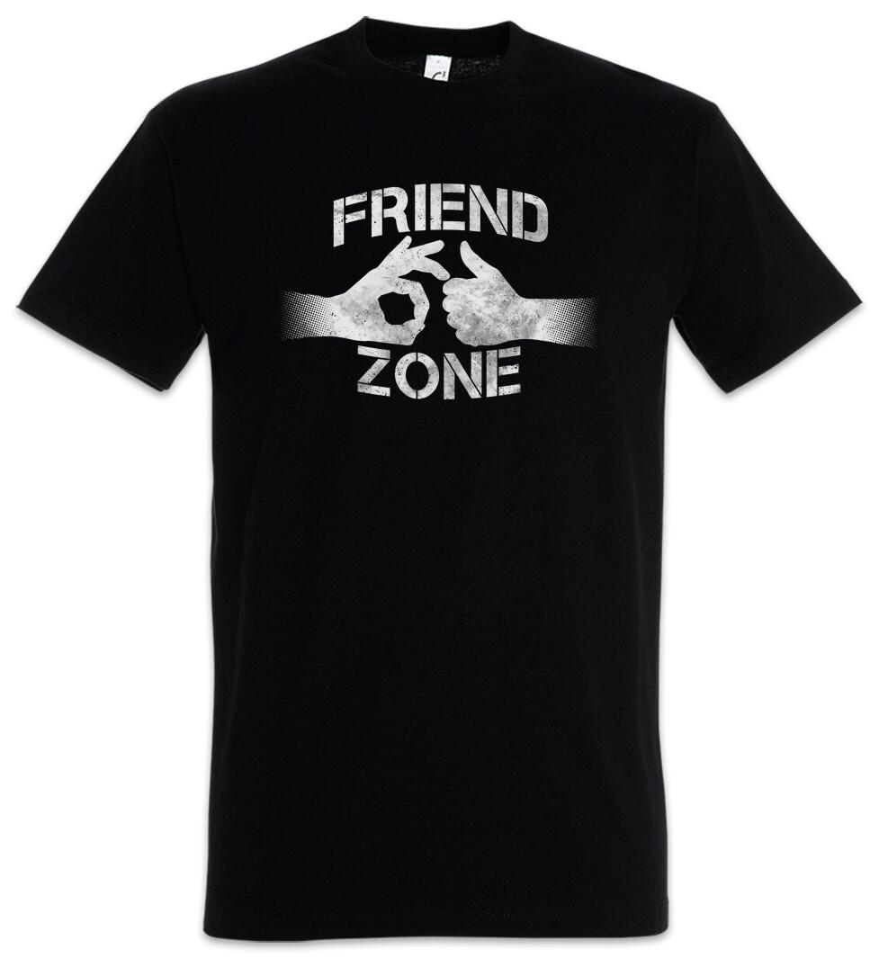 Friend Zone I Mens T-Shirt Hand Heart Heart Hands Thumbs Up Thumps Friends Up XL