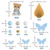 43pcs Bear Cake Topper Boho Mini Bear Cake Decorations for Baby Shower Birthday Party Gender Reveal Bear Themed Party Supplies