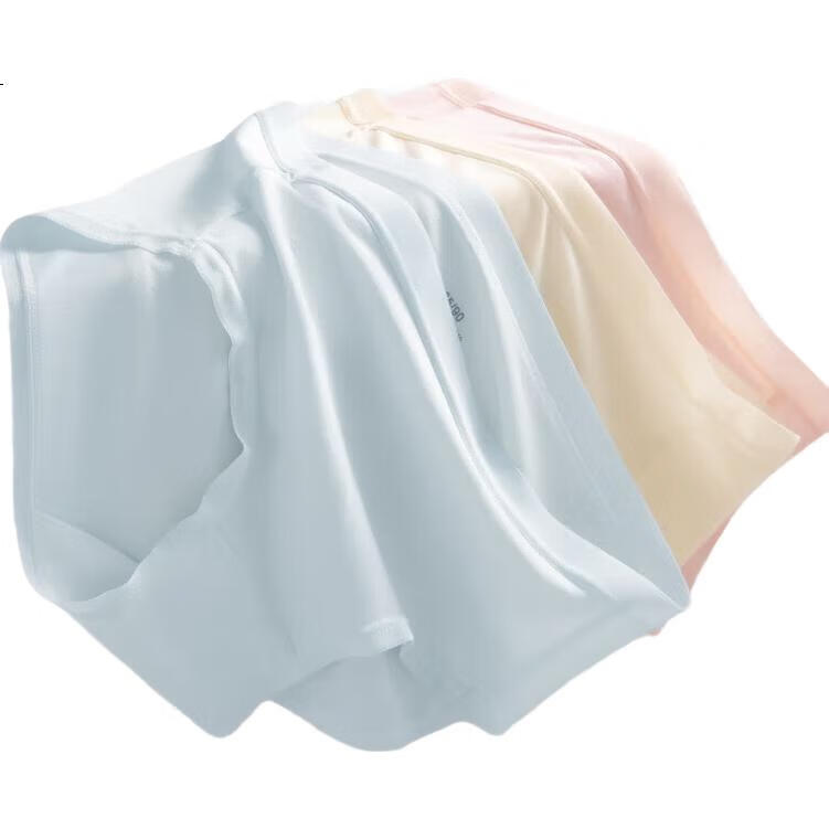 Nanjiren [40 Modal] Women's Underwear, Seamless Antibacterial Triangle Panties, Breathable for Women, Summer Style, 4 Pieces