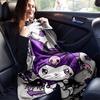 1pc Kuromi Printing Lightweight Flannel Blanket, Comfortable and Warm Blanket, for Camping Sofa Bed and Couch Office, in All Seasons