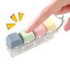 4 Keys Keyboard Fidget Keychain Clicky Mechanical Stress Relief Toy With Sound Portable Sensory Calming Keyring For Adults Teens