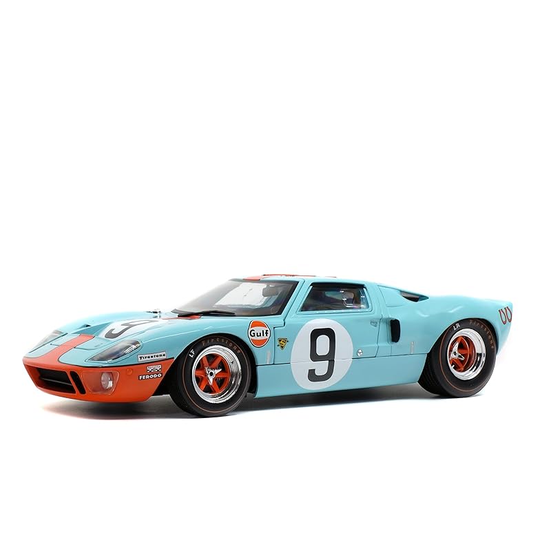 

Цельный мини-автомобиль 1/18 Ford GT40 MK1 1968 года, гонка 24 часа Ле-Мана Victory P. Родригес/Л. Бьянки №9 [продукт]