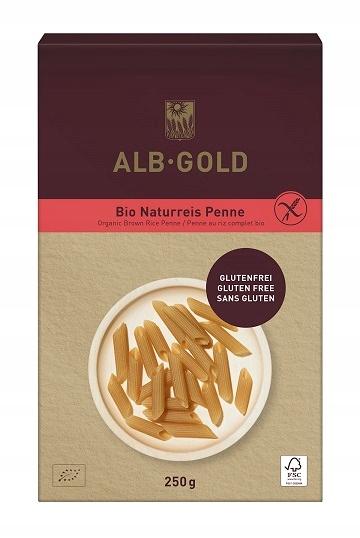 PENNE PASTA (Wholemeal Rice) GLUTEN-FREE ORGANIC 250 g - ALB GOLD