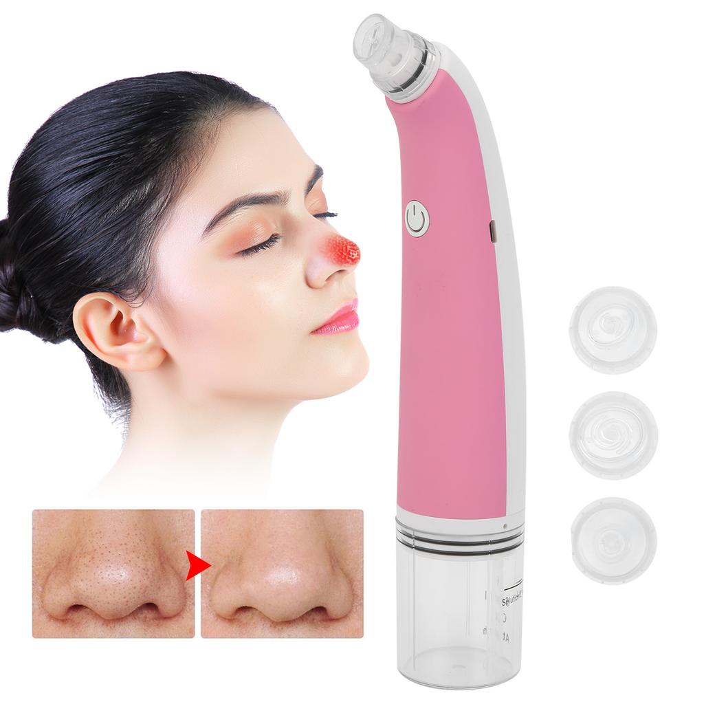 Small Bubble Blackhead Removal Suction Instrument Portable Electric Face Pore CleanerPink
