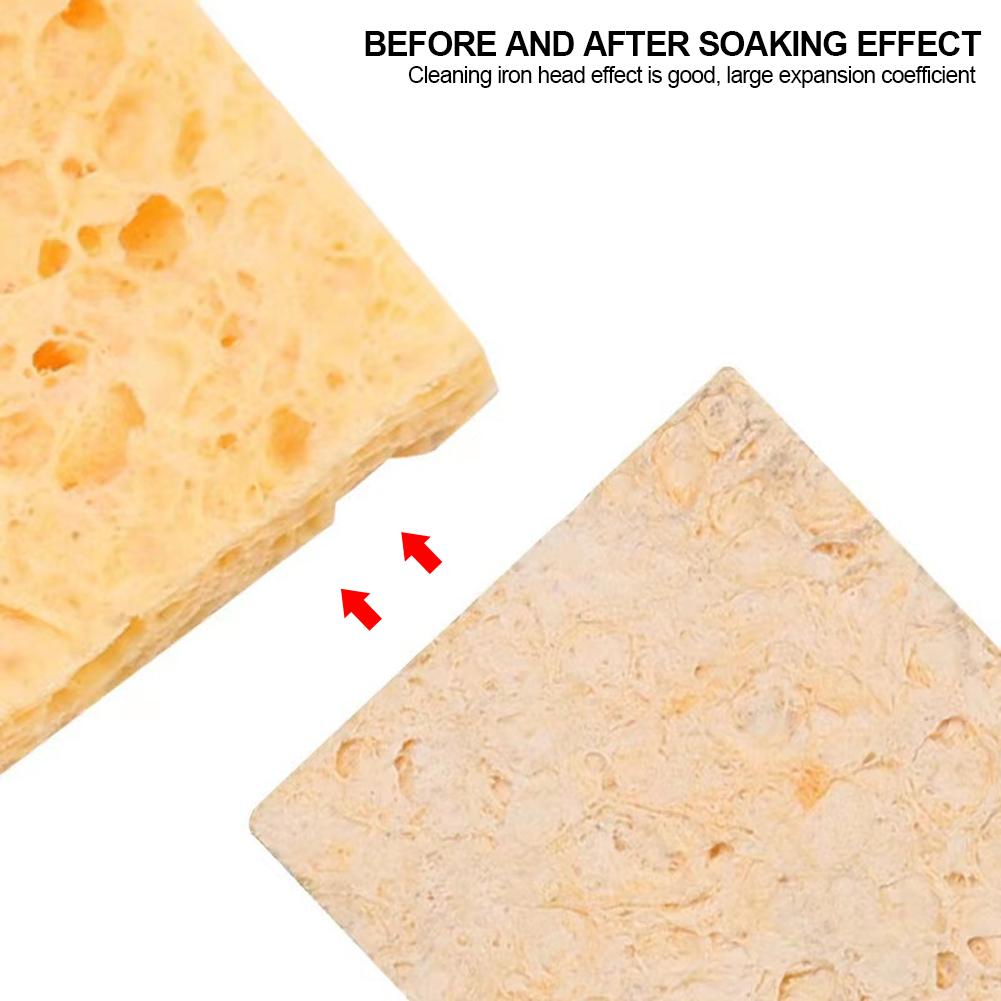 10X Heatstable Thick Soldering Iron Cleaning Replacement High Temperature Resistant Sponges Welding Accessories Cleaning Cotton