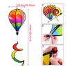 Wind Spinner Decorations Rainbow Pinwheels Whirligigs 3x Rainbow Twisted Decorations Windmills Hangable Windsock Whirlygig