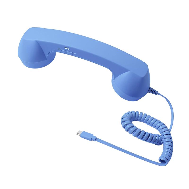 Retro Phone Handset, Type-C Telephone Style Landline Handle Receiver, Vintage Telephone To Landline Adapter