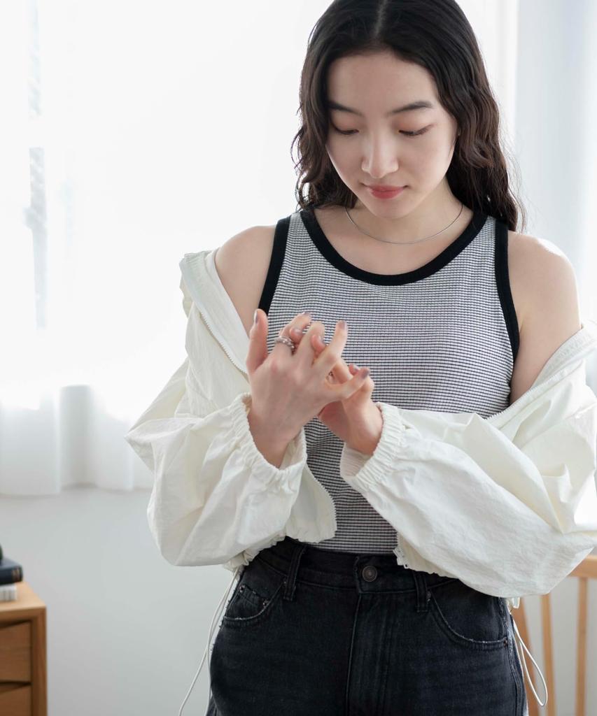 WEGO Tank Size White Short Tank Perfect for and Perfect for or As an A Everyday Gift Women's Top, S, Border, Sleeve, Top, Sleeveless, Spring, Summer,