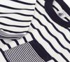 Petit Bateau Long Sleeve A0E9B 36 95cm T-Shirt Off-White/Navy, Months,