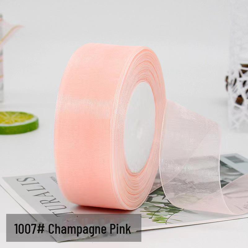 4cm Schneegarn Transparentes Band für DIY Haaraccessoires und Geschenkverpackung