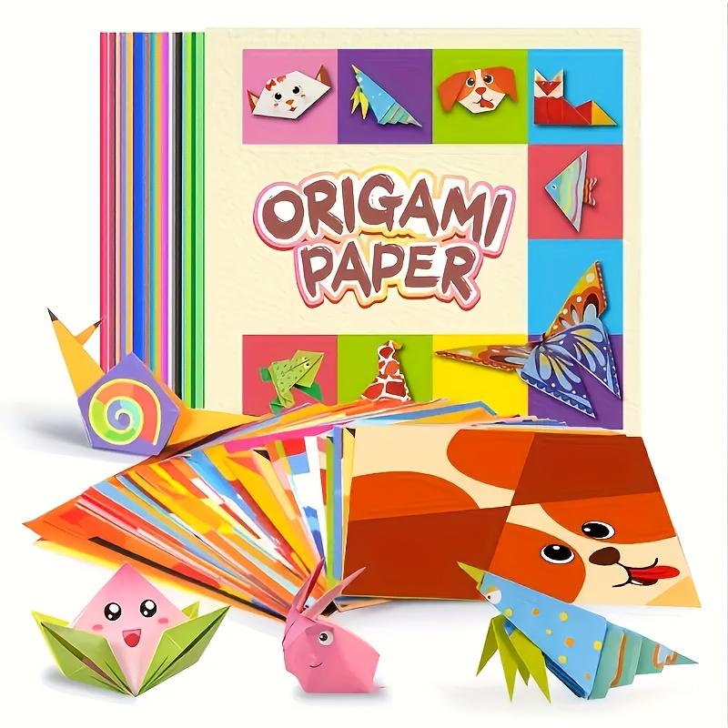 Colorful Origami Set Including 54 Sheet Double-Sided Origami And Instruction Booklet Suitable for DIY Art And Craft Holiday Gift