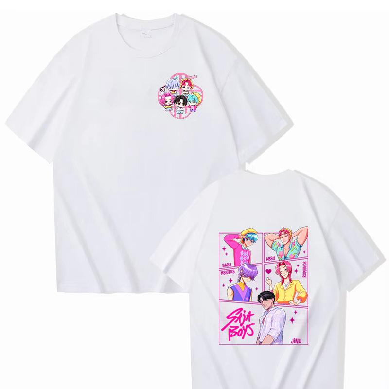 16 Colors Movie KPop Demon Hunters Saja Boys Graphic Tshirts Men Women Korean Fashion Trend Streetwear Unisex Casual T-shirt