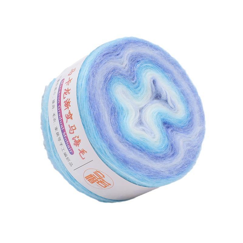 Gradient Mohair Yarn Ball for DIY Knitting & Crochet Projects - Perfect for Scarves, Sweaters, and Blankets
