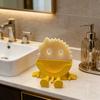 Funny Sponge Holder with Drainage Creative Sink Organizer for Kitchen 3D Printed Smile Sponge Rack Kitchen Sink Accessory