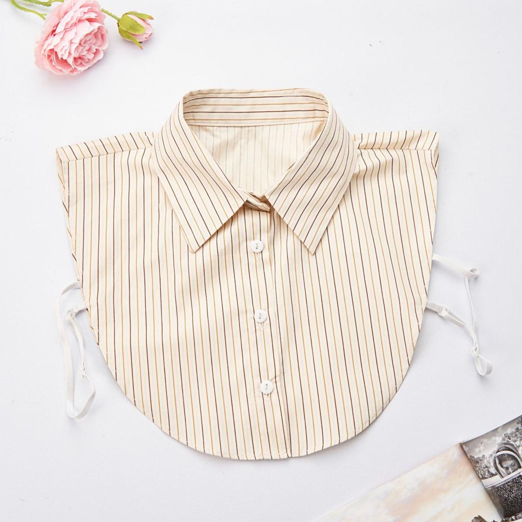 Mens Striped Formal Suit Fake Collar for Women Lapel Shirt Detachable Collar Sweater Suits Removable False Collar Neck Ties