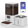 DOEL Automatic Pet Feeder Water Large Capacity 6L Dry Food Dispenser Water App Control Voice Recording Scheduled Feeding for Cats and Small Dogs