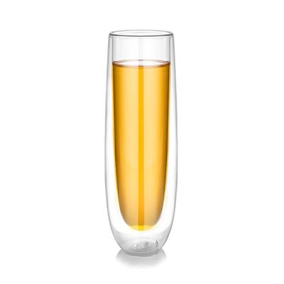 Bicchiere in Vetro a Doppia Parete Resistente al Calore per Vino, Caffè, Whiskey, Cocktail – Bicchieri Trasparenti