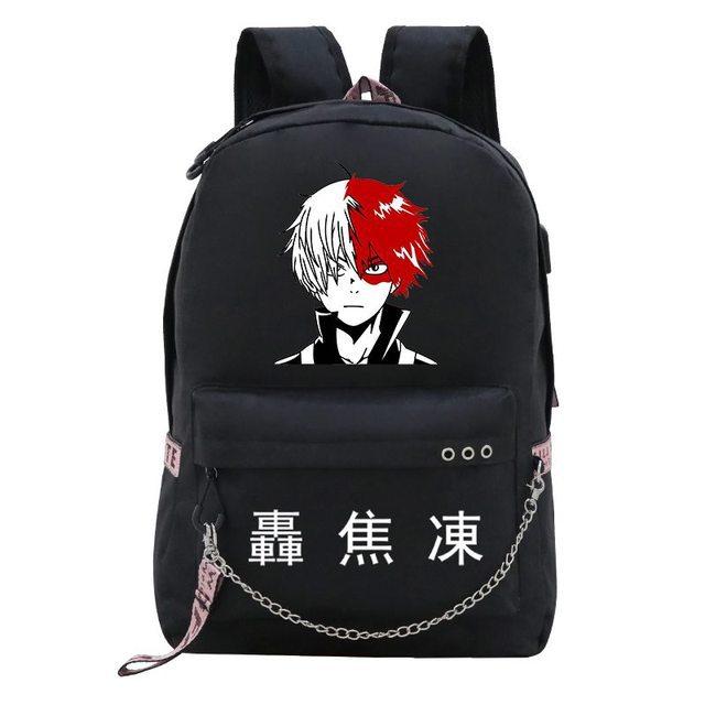 Travel Bag My Hero Academy Anime Peripheral Backpack Usb Large Capacity Student School Bag