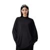 adidas Mock Neck T-Shirt Einfaches Rollkragen Langarm T-Shirt Unisex Oberteile Schwarz IV8228