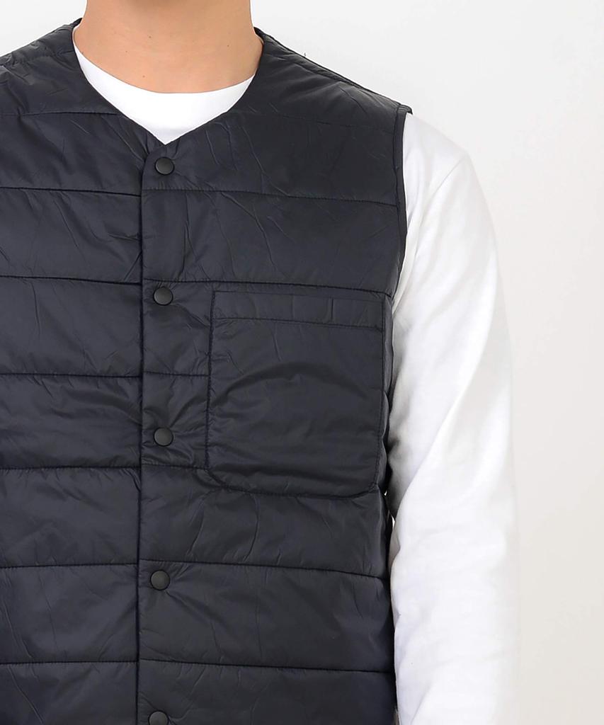 T-Shirt.ST Padded Inner Vest, Solid Color, Side Pockets, Black, Men's and Women's, Size 3L