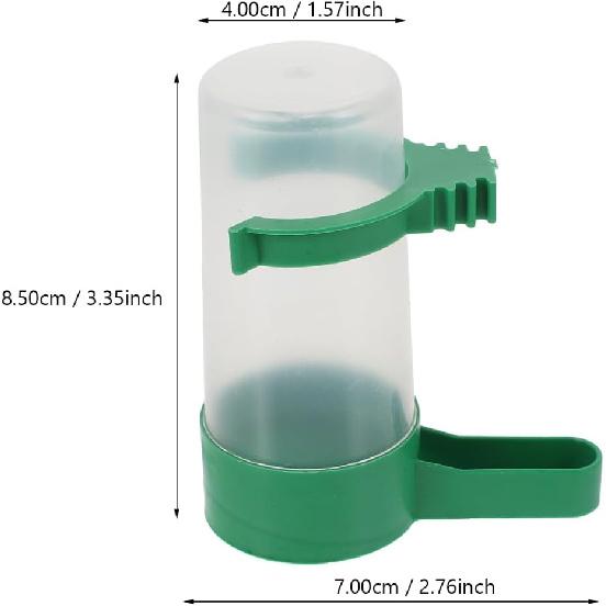 MERRYHAPY 10pcs Bird Waterer Bird Food and Water Dispenser Parakeet Water Dispenser for Cage Pigeon Drinker Quail Drinker Rabbit Drinking Glasses