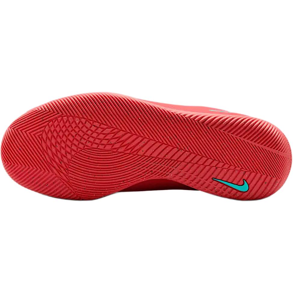 New Nike Anti Slip Wear Resistant Low Top Kids' Soccer Shoes Ash Red/Aurora Green Teenagers FQ8289-800