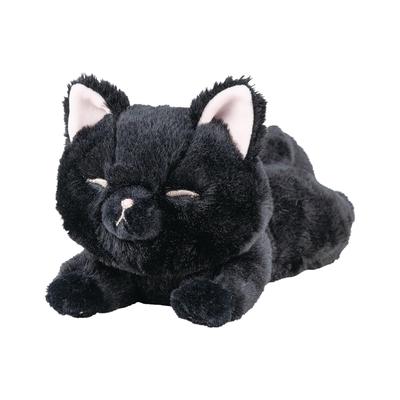 Livheart Mini Cushion "Kutattobiyori" Black Cat (approx. 30cm Long) Fluffy Armrest Plush Toy 37110-73