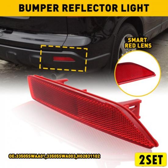2Set Right Passenger Side Rear Bumper Reflector Light Lamp Tail For Honda CRV
