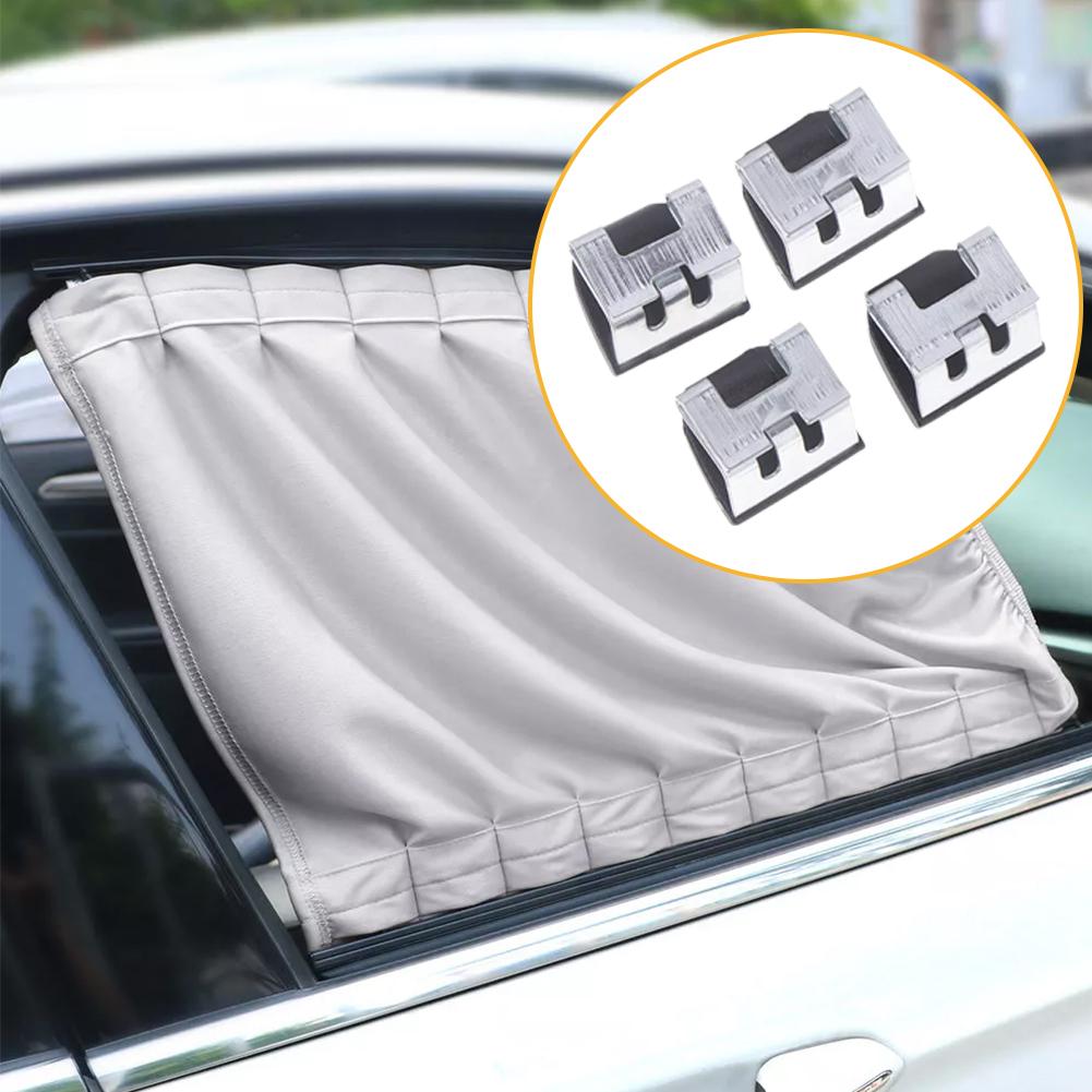 NEW4Pcs/Set Curtain Clip Car Door Side For Megane 2 3 For Fluence Laguna 2 Scenic OEM 8200163859 Holder Fastener Clips Auto Part