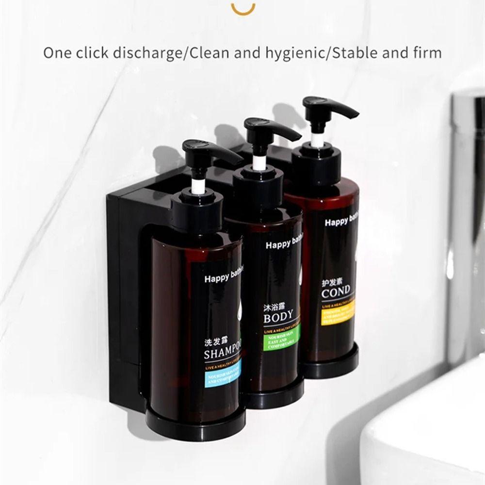 Wall Mounted Empty Pump Bottle Hand Press Hand Sanitizer Jar Bath Lotion Container  Shampoo