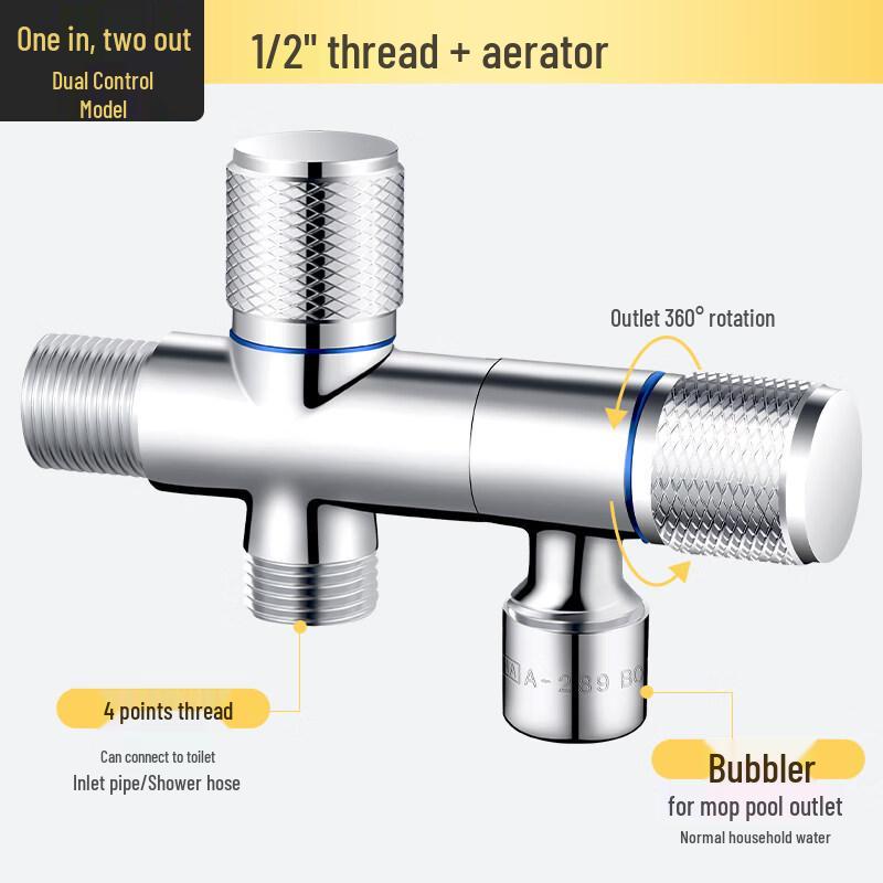 TLXT Washing Machine Dual-Control Rotatable Faucet