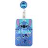 Cute Planet Plushie ID Card Holder with Slide Case & Lanyard for Phone and Access Cards