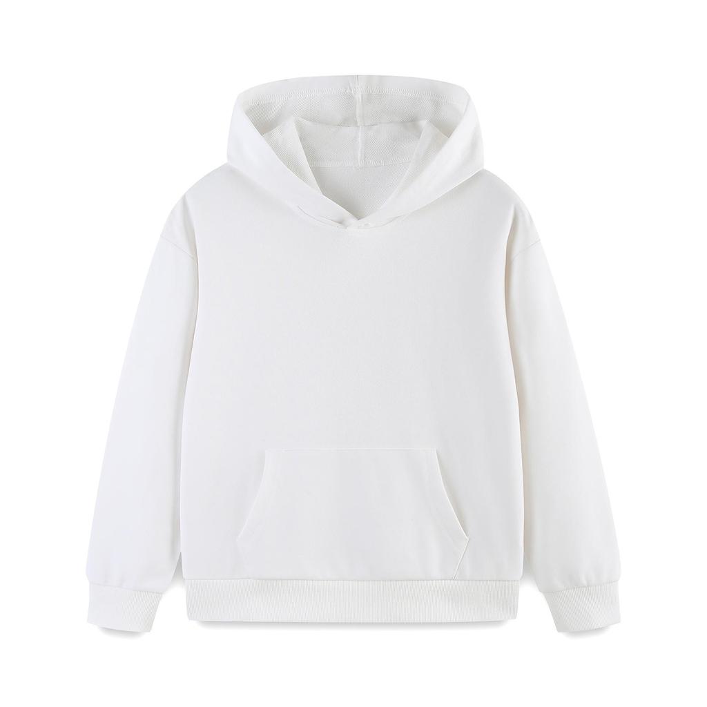 Autumn Kids' Hooded Sweatshirt with Cartoon Print and Embroidery - Customizable Design