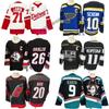 Mens Ice Hockey Practice Jersey Cotton Blend Long Sleeve Team Uniform NHL Fans