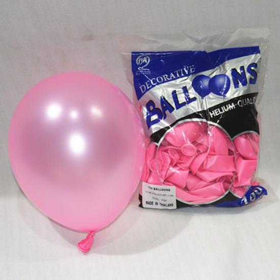 10-Inch Thai BK Pearl Round Balloons for Weddings & Birthdays