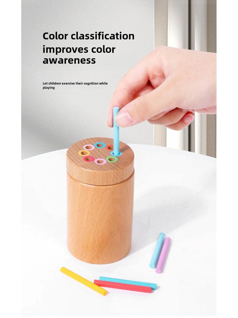 Montessori Color Classification Bucket Toy for Early Childhood Education