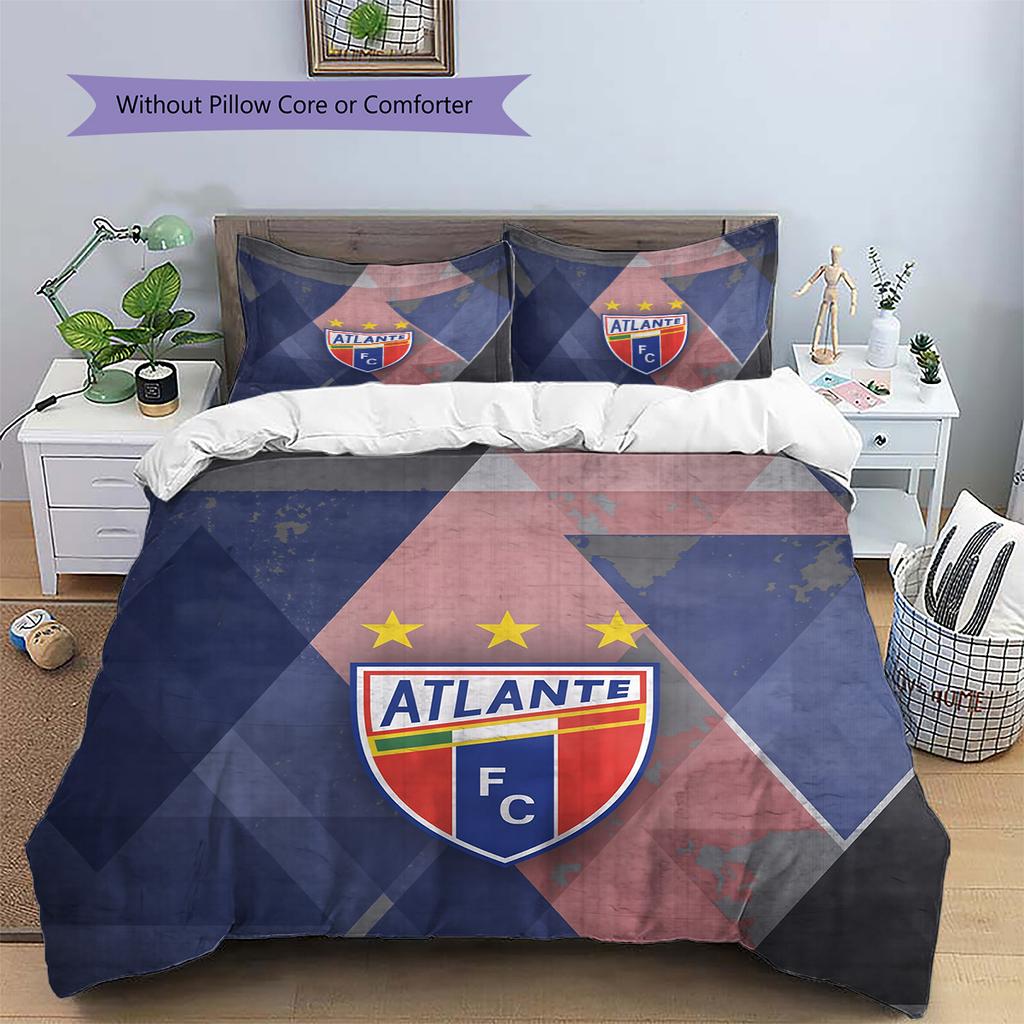 Club Atlético Atlante Pattern Bedding Quilt Set Home Decoration Gift (1 * duvet cover + 2 * pillowcase without core)