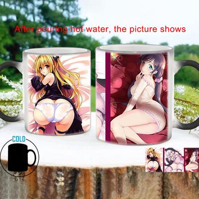 Keramiktasse Anime Creative Big Ass Beauty Wärmeempfindliche BSKT-138 Tassen und Becher Benutzerdefinierte Tasse Sublimationsbecher Farbwechseltasse