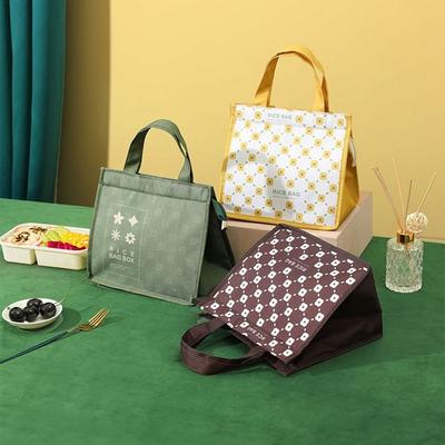 Borse Termiche per il Pranzo in Alluminio con Scatola Porta Pranzo Portatile Impermeabile Grande Capacità Custodia da Picnic Campeggio Cibo Bevande Borsa Frigo