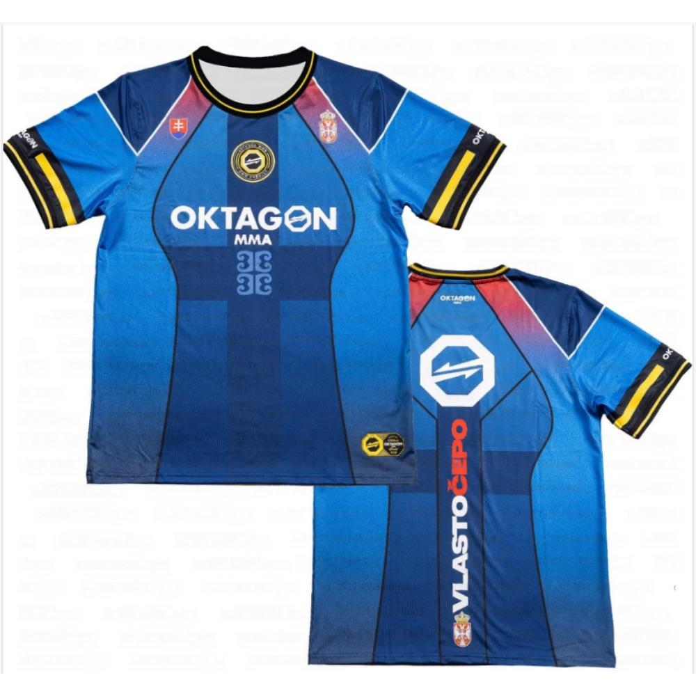 Letni Nadruk Walczący Wojownik Fani Uniform Męski Damski Oddychający Okrągły Dekolt Krótki Rękaw Męski Casual T-shirt Koszulka