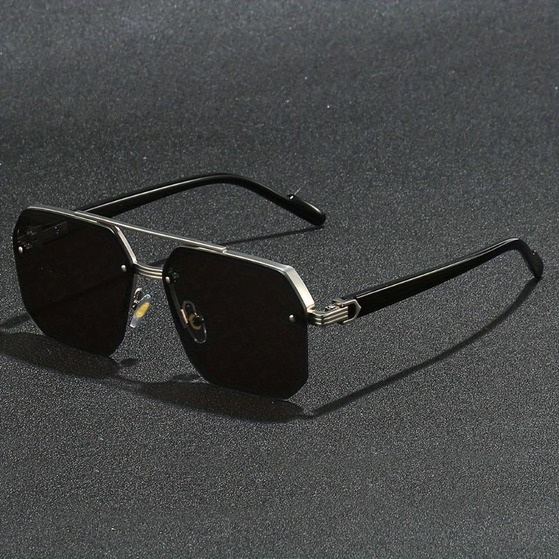 2pcs Semi-Rimless Fashion Glasses for Men Women Perfect for Summer Parties Casual Streetwear Holiday Gifts