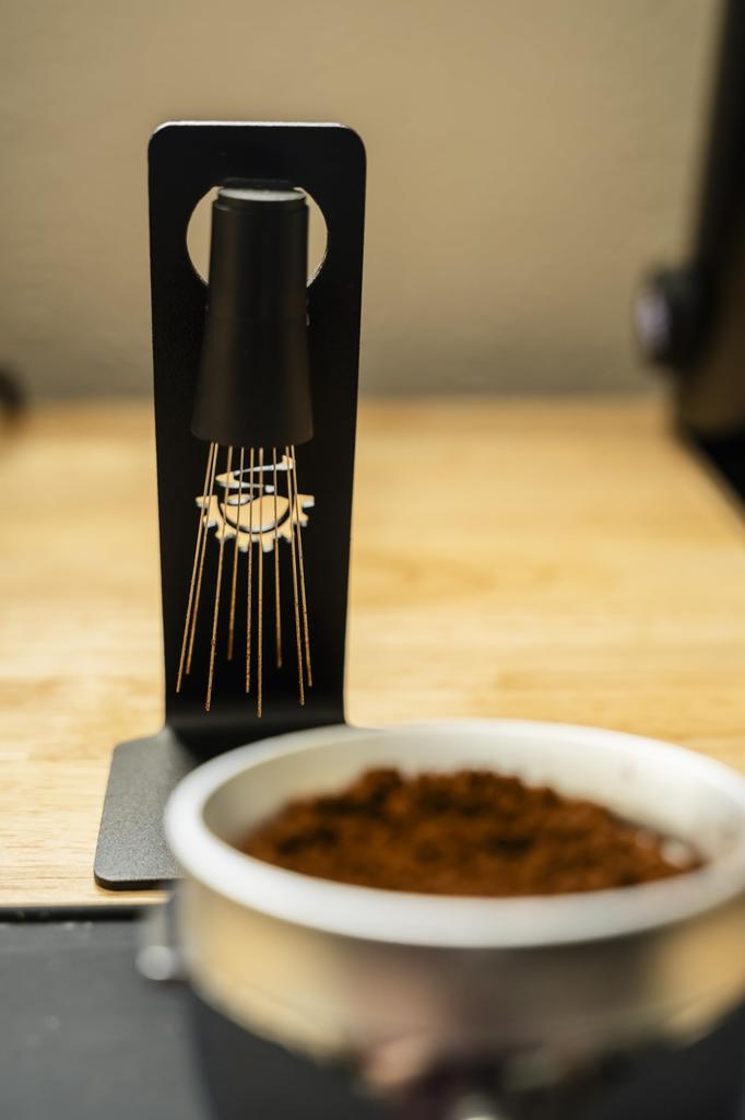 MiiCoffee WDT Espresso Dispersion Tool Magnetic Coffee Stirrer 0.4mm 9 Mounting Pins + 9 Extra Needles for Espresso Coffee Stirring Tool with Stand