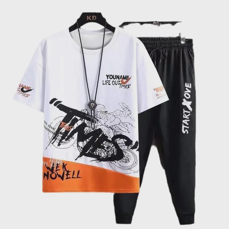 Trendige Sommer-T-Shirts mit kurzen Ärmeln für Teenager-Jungen, perfekt für Junior High- und Highschool-Schüler