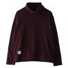 Women's High Neck Fleece-Lined Loose Long Sleeve T-shirt - 2024 Trendy Autumn/Winter Korean Style