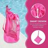 Large Mesh Beach Storage Bag Washable Material Shell Toy Bag  Outdoor Beach