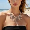 European And American Jewelry, Exquisite Multi-Row Rhinestone Necklaces, Beach Music Party Neck Jewelry Accessories